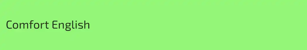 Comfort English